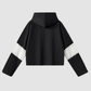 Wholesale Women’s Lace-Panel Hooded Sweatshirt – Fitted Cotton Blend
