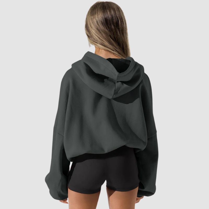 Wholesale loose casual hooded jacket