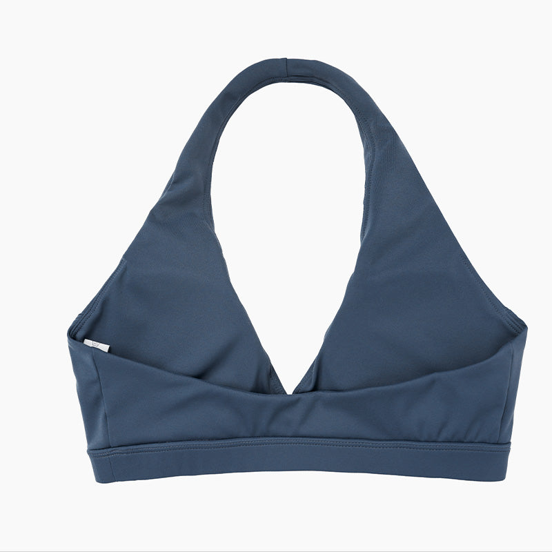 Halter sports bra+High waisted flared pants 2-piece set