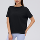 Wholesale Thin Loose Short-Sleeve T-Shirt Yoga Cover-Up