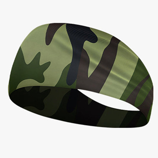 Quick-dry wide elastic sweat-absorbent sports headband