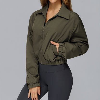 FULL ZIPPER AND LONG SLEEVE OUTDOOR JACKET