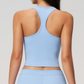 Wholesale Women's Colorblock Racerback Sports Bra Tank Top – Padded Yoga Gym Fitness Top