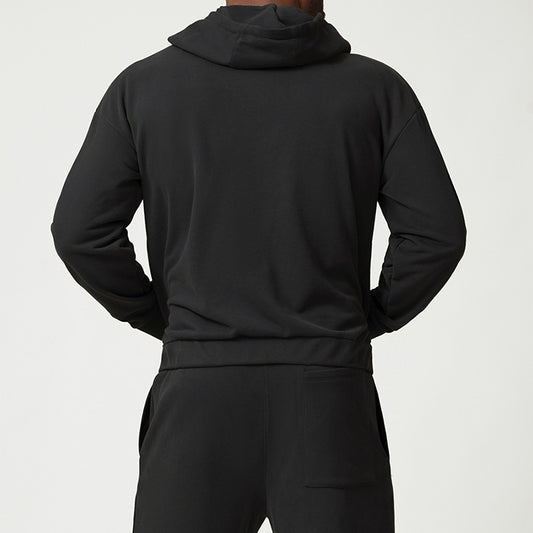 Wholesale Men's zipper front Hooded Fitness | Wonderxfans bulk activewear