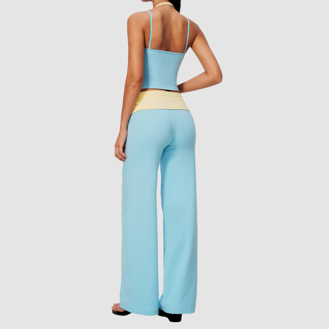 Wholesale Women’s Halter Tank & Wide-Leg Yoga Pants Set