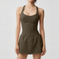 Wholesale Women's Tennis Dress with Built-in Shorts – Quick-Dry Anti-Exposure