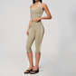 Wholesale Women's Cream-Feel Fleece Sleeveless Vest & High waisted cropped pants Set