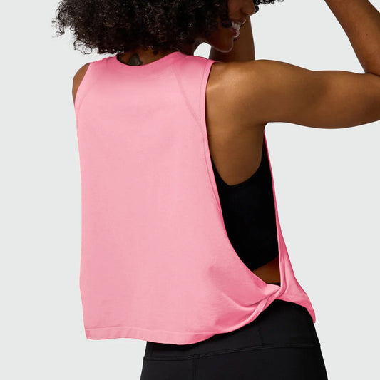 Wholesale Loose Sleeveless Side Vents Yoga | Wonderxfans bulk activewear