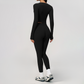 Wholesale Women's Cream-Feel Fleece Long Sleeve Top & High-Waist Leggings Set