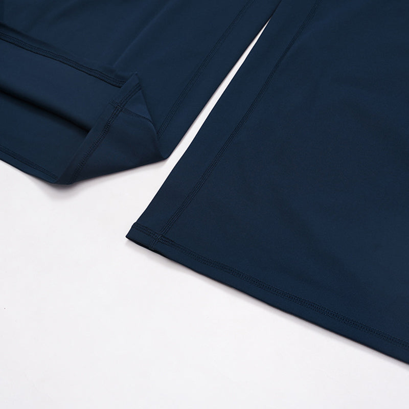 High-waisted wide-leg sweatpants