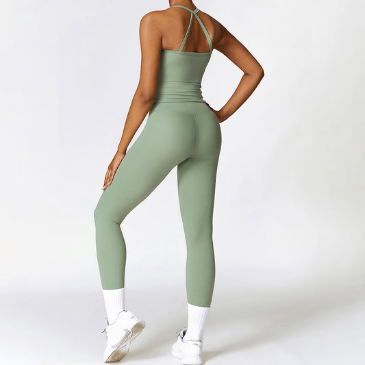 Wholesale Brush Cross-back Top & high | Wonderxfans bulk activewear