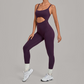 Wholesale Women's Sleeveless Crop Top Back Zip Yoga Bodysuit