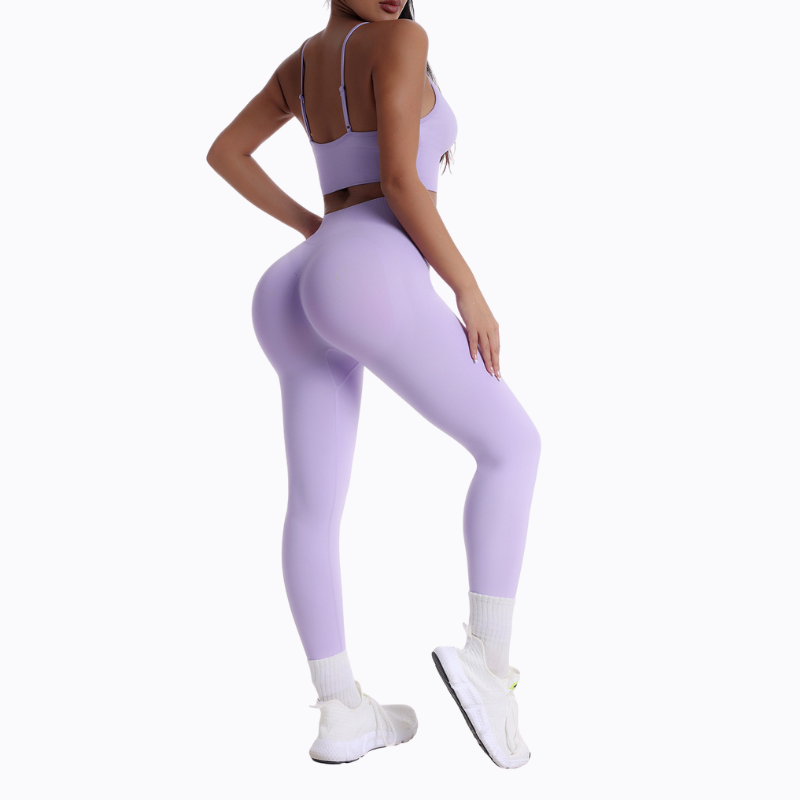 Women's strap bra and long pants two-piece set