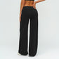 High-waisted loose wide-leg pants