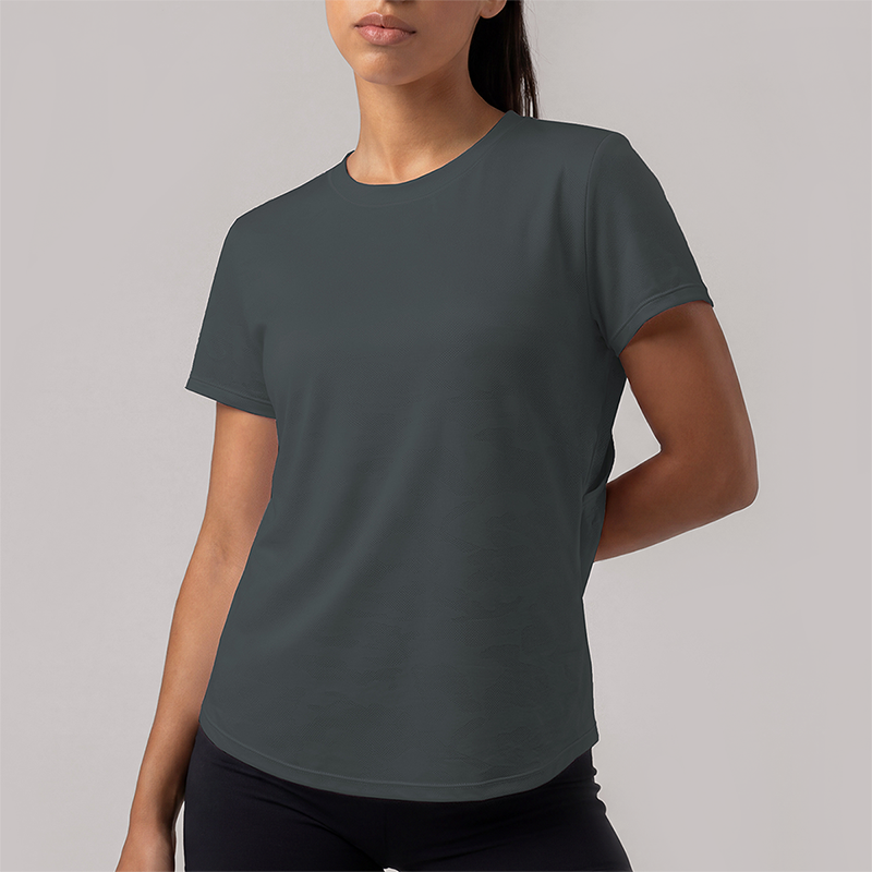 Wholesale Women's short sleeve tee quick dry running gym top