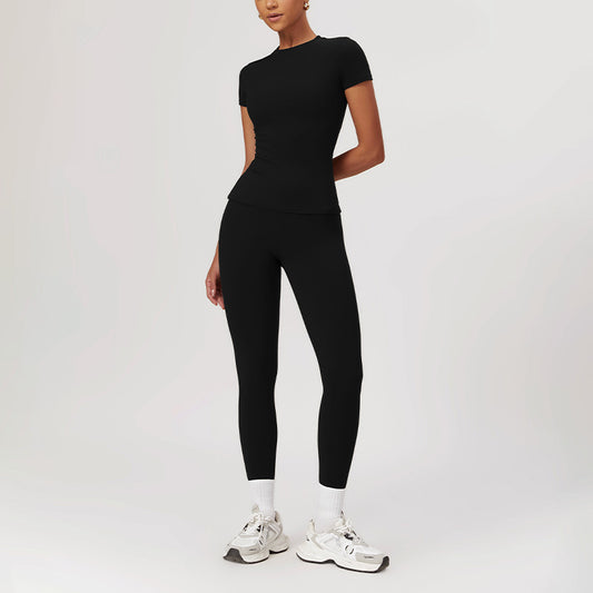 Wholesale Skinny Short Sleeve Yoga Top | Wonderxfans bulk activewear