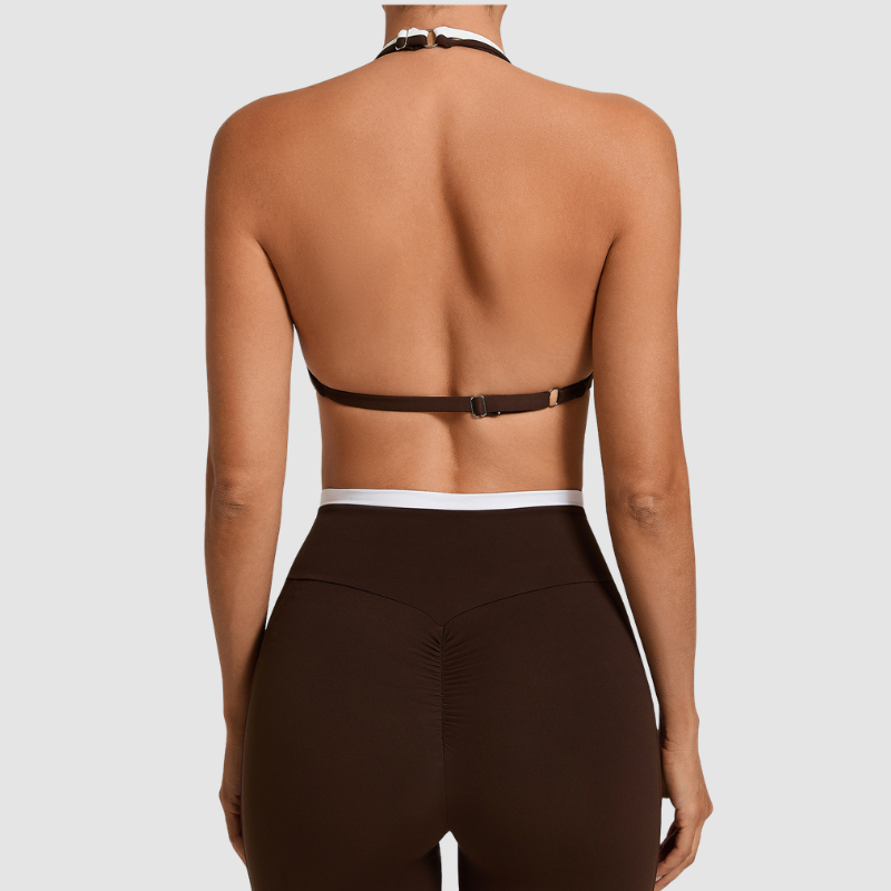 Wholesale fake two sports yoga bras | Wonderxfans bulk activewear