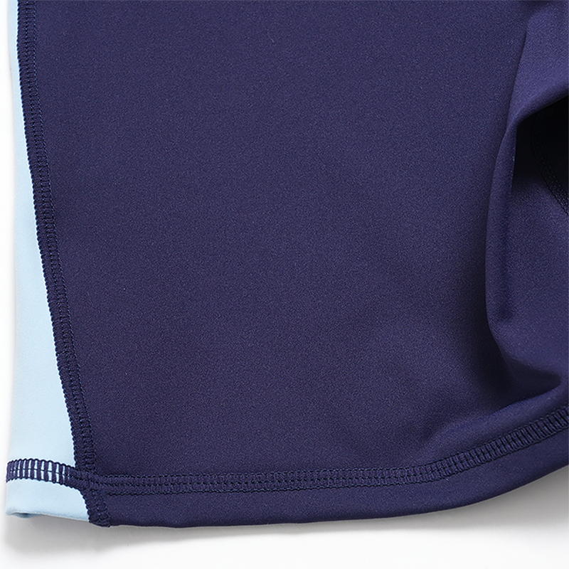 Wholesale Women's Colorblock Bare-Feel Yoga Set Sports Bra & Shorts w/ Chest Pad