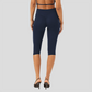 Wholesale High-Waist Color-Block Racerback Sports Bra & Biker Shorts Set – Sculpting Yoga 2-Piece