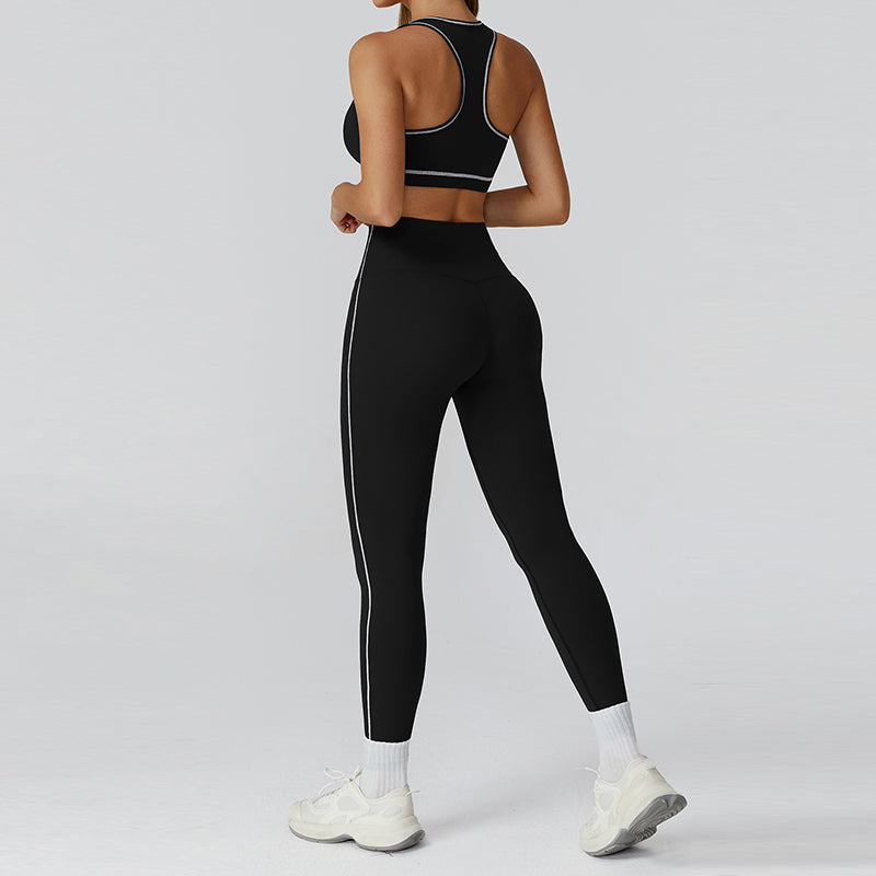 Racerback Sports Bra + high waist leggings 2-piece set