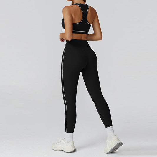 Wholesale Racerback Sports Bra + high | Wonderxfans bulk activewear