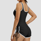 Wholesale Women's High-Support Sports Bra & Shorts Yoga Set w/ Chest Pad