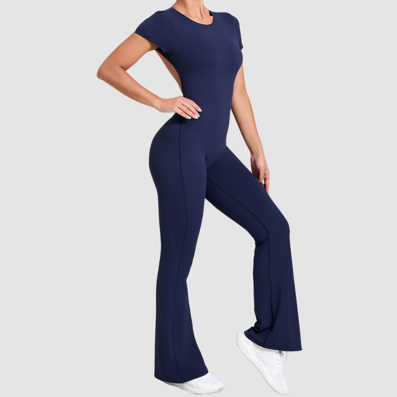 Wholesale Color blocked short sleeve backless | Wonderxfans bulk activewear