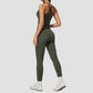 Wholesale Naked-Feel Yoga Set – Cross Back Quick-Dry Fitness Outfit