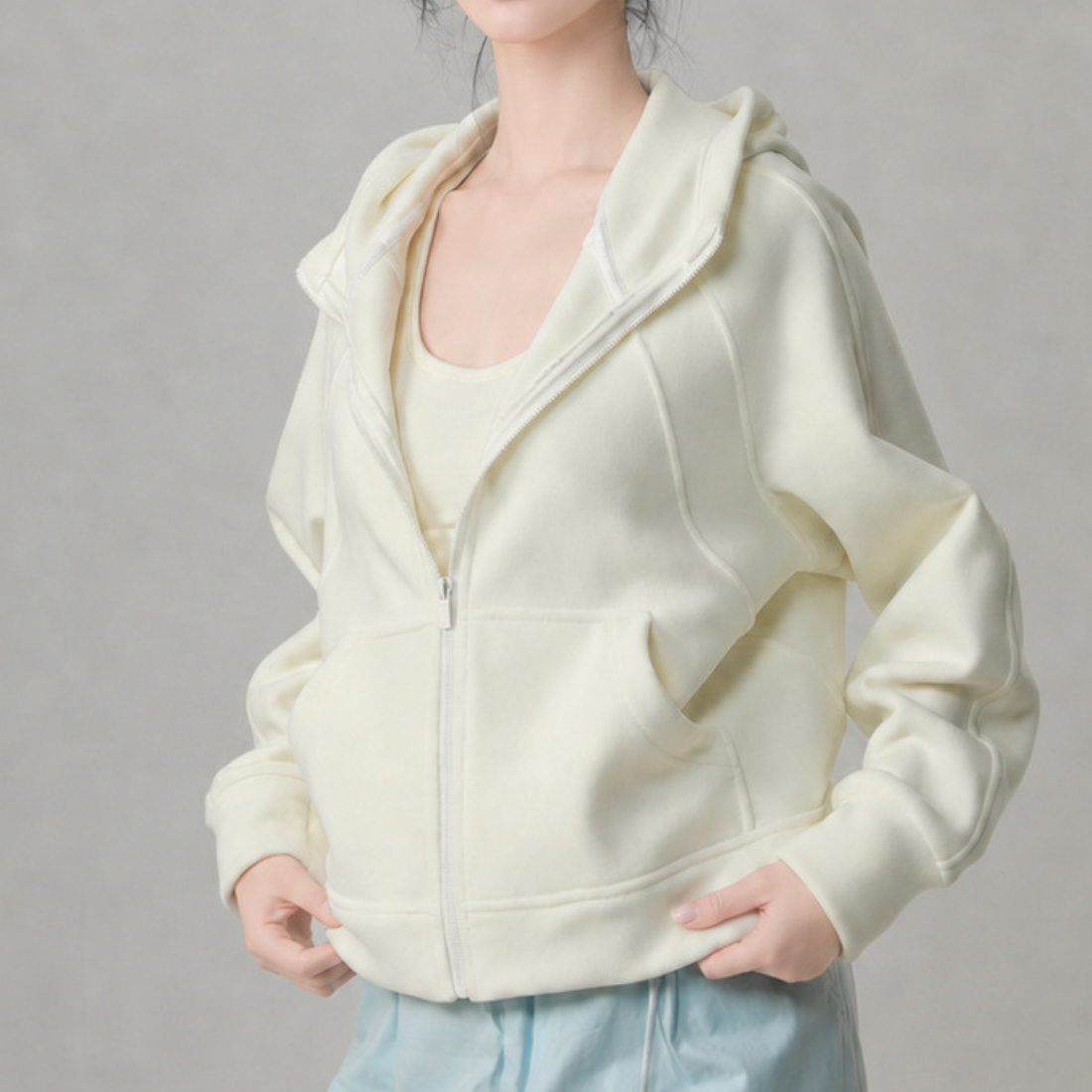 Women's Activewear Hooded Fleece Sports Jacket Hoodie