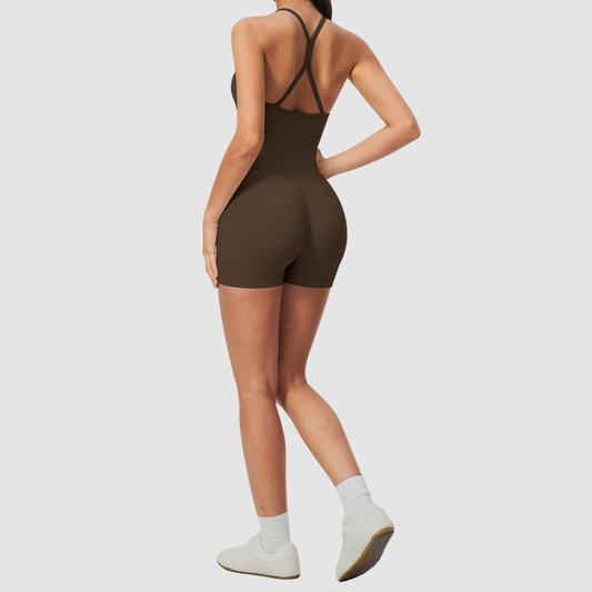 Wholesale Women's Seamless Tank & Biker Shorts Yoga Set