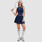 Wholesale Women's Sleeveless Tank Top & Pleated Tennis Skirt Set – 2-Piece Athletic Outfit YCF251890