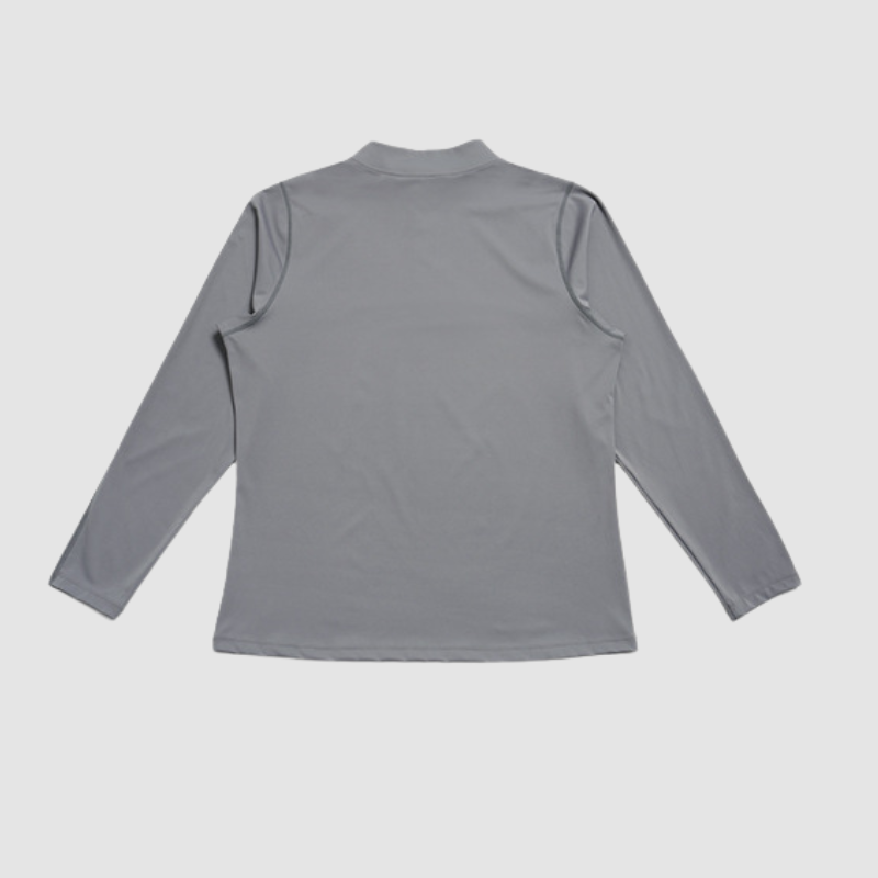Wholesale Men's Half-Zip Mock Neck Long Sleeve Athletic Top – Moisture-Wicking Gym Fitness Training Shirt