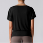 Wholesale Loose Ribbed Yoga T-Shirt – V-Neck Running & Fitness Top