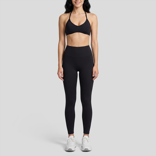 Wholesale High-Waist Yoga Leggings+Naked-Feel Bra Set