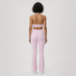 Deep V halter neck bra + high waisted pant 2-piece set