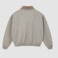 Wholesale Men’s Relaxed Plaid Half-Placket Polo Sweatshirt
