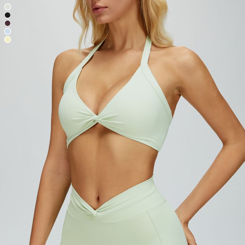 Removable padding sports bra