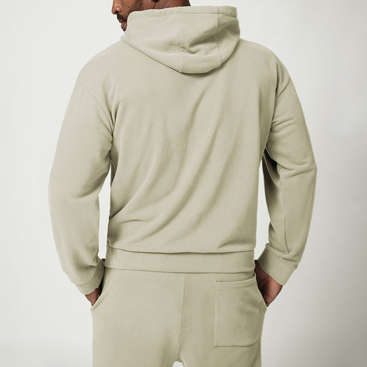 Wholesale Men's zipper front Hooded Fitness | Wonderxfans bulk activewear
