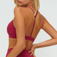 Y-shaped backless sports bra