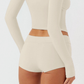 Women's Fold-Over High-Waist Yoga Shorts