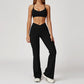 Thin Straps Bra + Flared Leg Pants 2-Piece Set