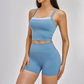 Wholesale fake two contrasting cross back top