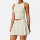 Wholesale women's tank top + A-line skirt 2-piece set