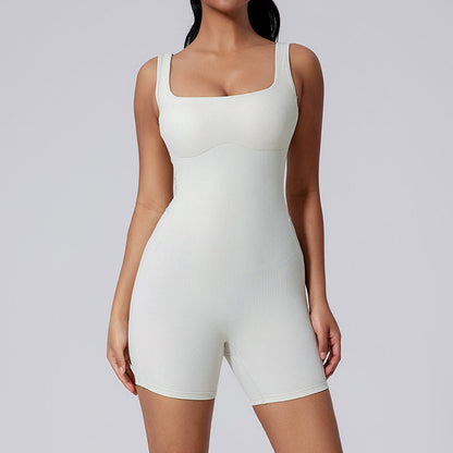 Quick drying thread shorts sports jumpsuit