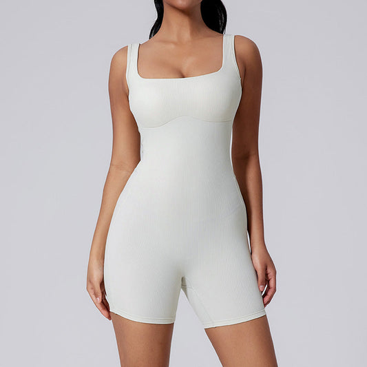 Quick drying thread shorts sports jumpsuit