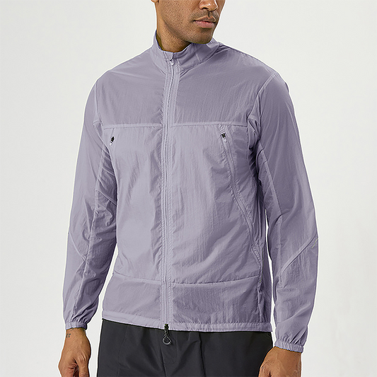Wholesale Men's Lightweight Breathable Outdoor Sun Protection Jacket – Quick-Dry UPF50+ Sportswear