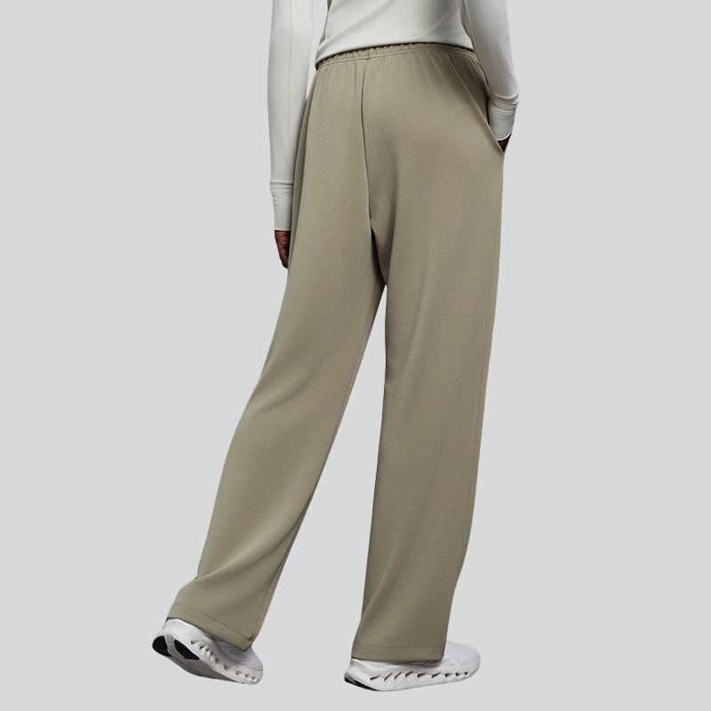 Women's high-waisted straight-leg pants