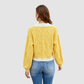 Wholesale Women’s Contrast V-Neck Cropped Knit Sweater