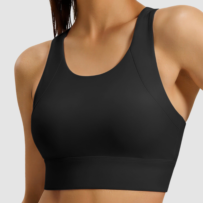 Wholesale racer shape back sports bra