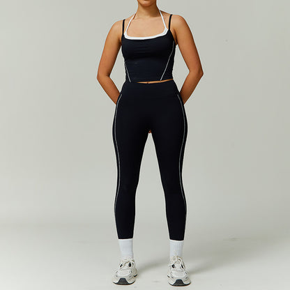 Wholesale Fake two-piece halter neck beautiful | Wonderxfans bulk activewear
